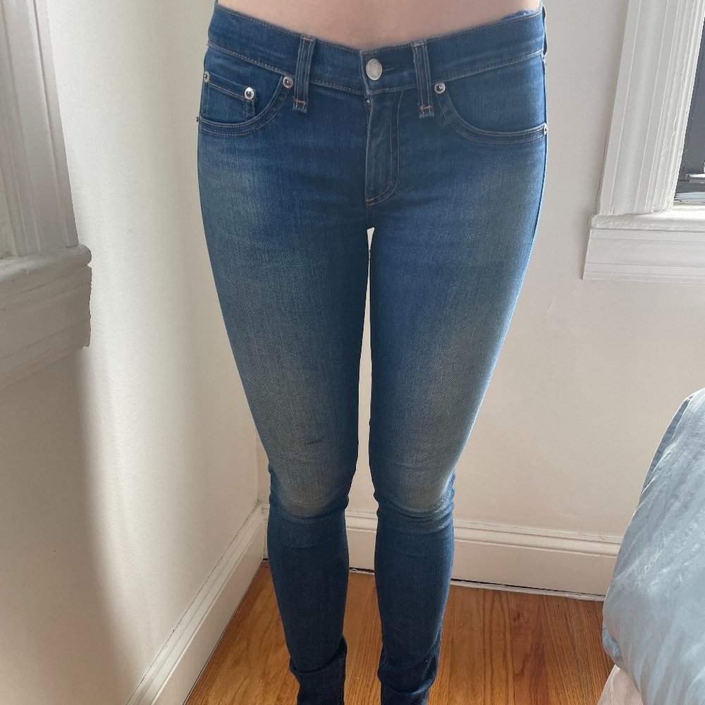 Rag and Bone Low Rise Skinny Jeans Size 26